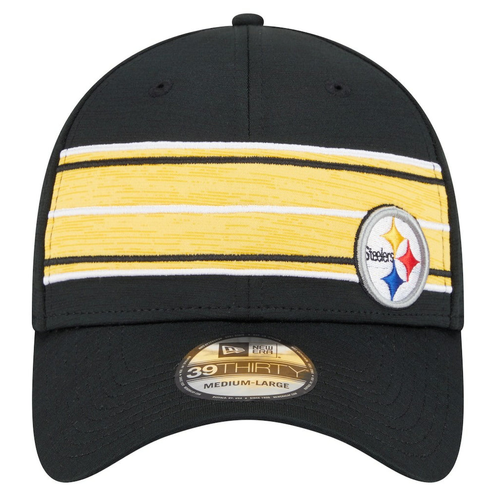 Pittsburgh Steelers Stripes 39THIRTY Flex Hat | NFL Outlet