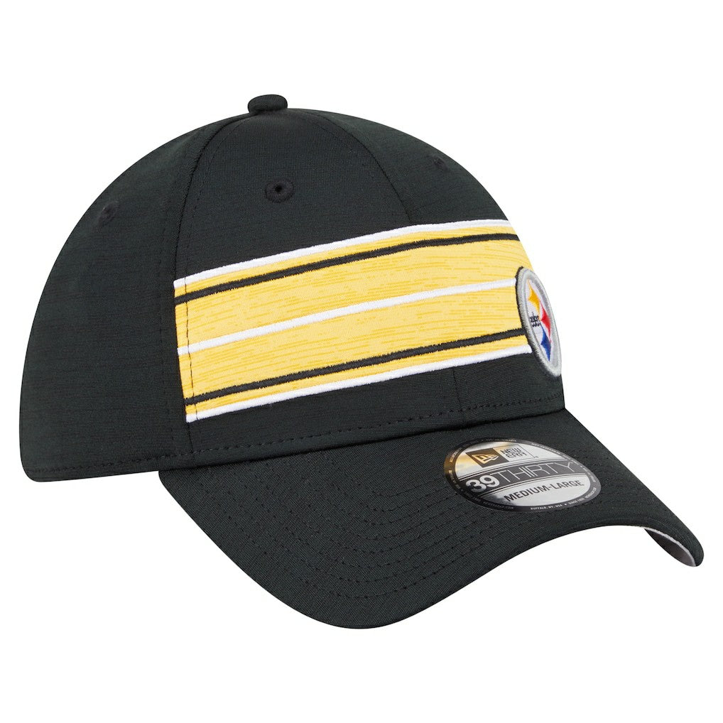Pittsburgh Steelers Stripes 39THIRTY Flex Hat | NFL Outlet