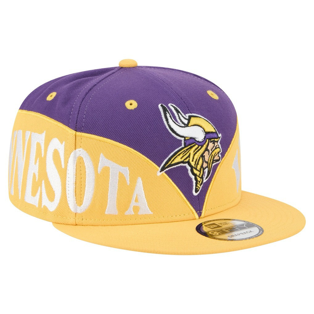 Minnesota Vikings Split 9FIFTY Snapback Hat | NFL Hot