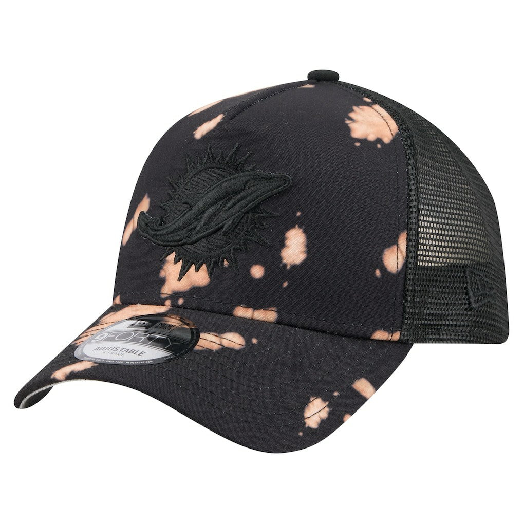 Miami Dolphins Bleached 9FORTY A-Frame Adjustable Hat | NFL Outlet