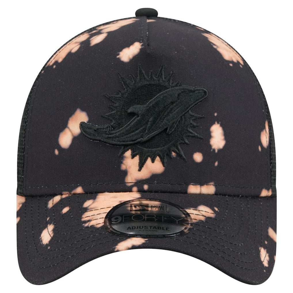 Miami Dolphins Bleached 9FORTY A-Frame Adjustable Hat | NFL Outlet