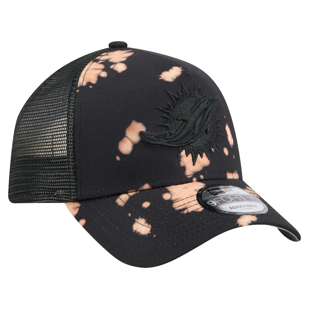 Miami Dolphins Bleached 9FORTY A-Frame Adjustable Hat | NFL Outlet