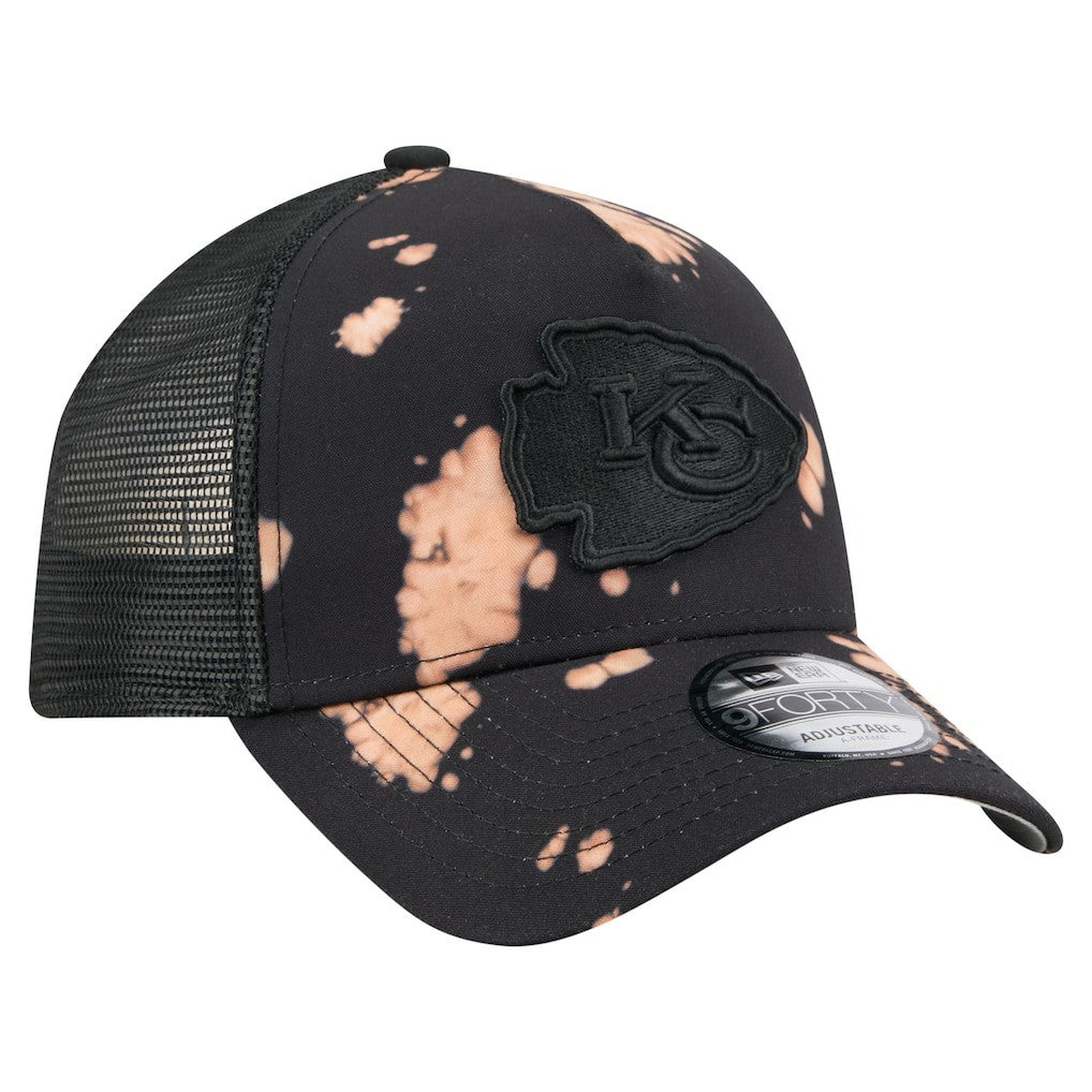Kansas City Chiefs Bleached 9FORTY A-Frame Adjustable Hat | NFL New