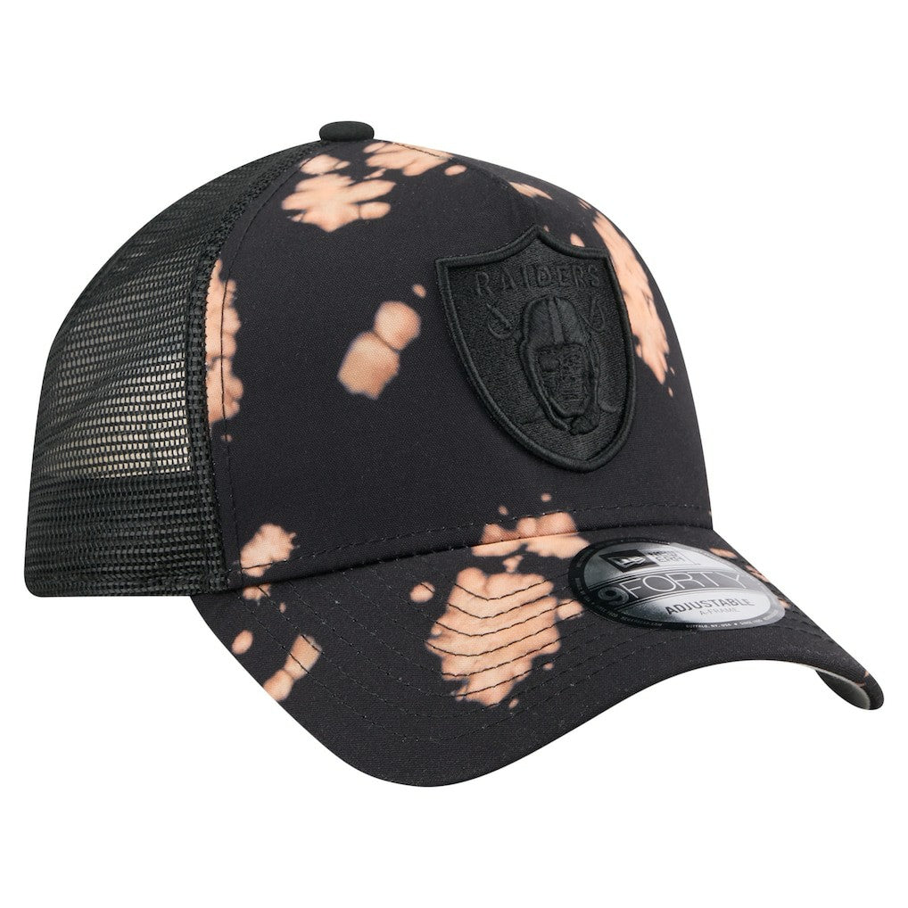 Las Vegas Raiders Bleached 9FORTY A-Frame Adjustable Hat | NFL Hot