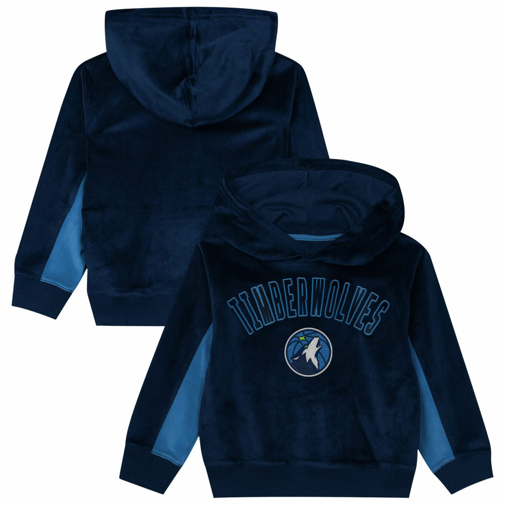 Navy Minnesota Timberwolves Outerstuff Preschool Velour Hoodie | NBA