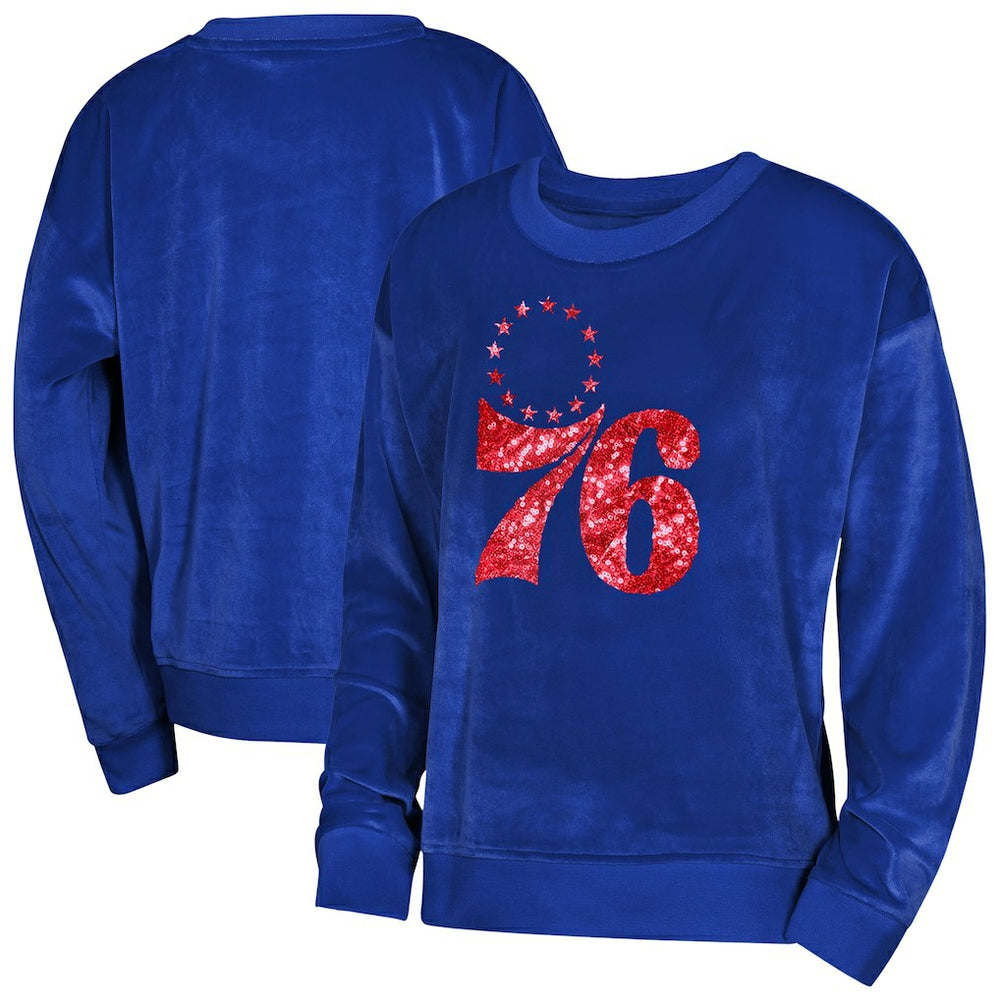 Royal Philadelphia 76ers Outerstuff Youth Girls Step Back Sweatshirt | NBA