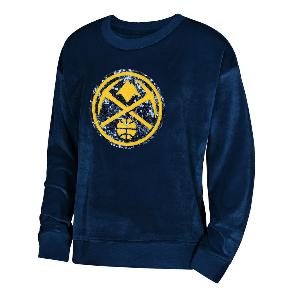 Navy Denver Nuggets Outerstuff Youth Girls Step Back Sweatshirt sale | NBA