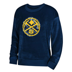 Navy Denver Nuggets Outerstuff Youth Girls Step Back Sweatshirt sale | NBA