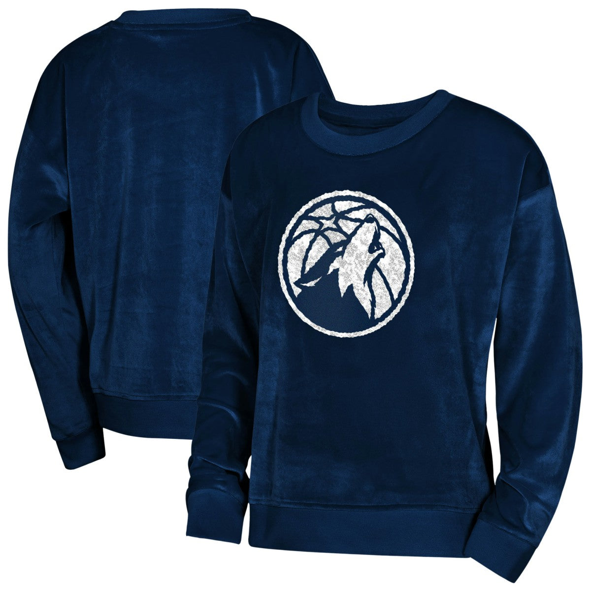 Navy Minnesota Timberwolves Outerstuff Youth Girls Step Back Sweatshirt | NBA