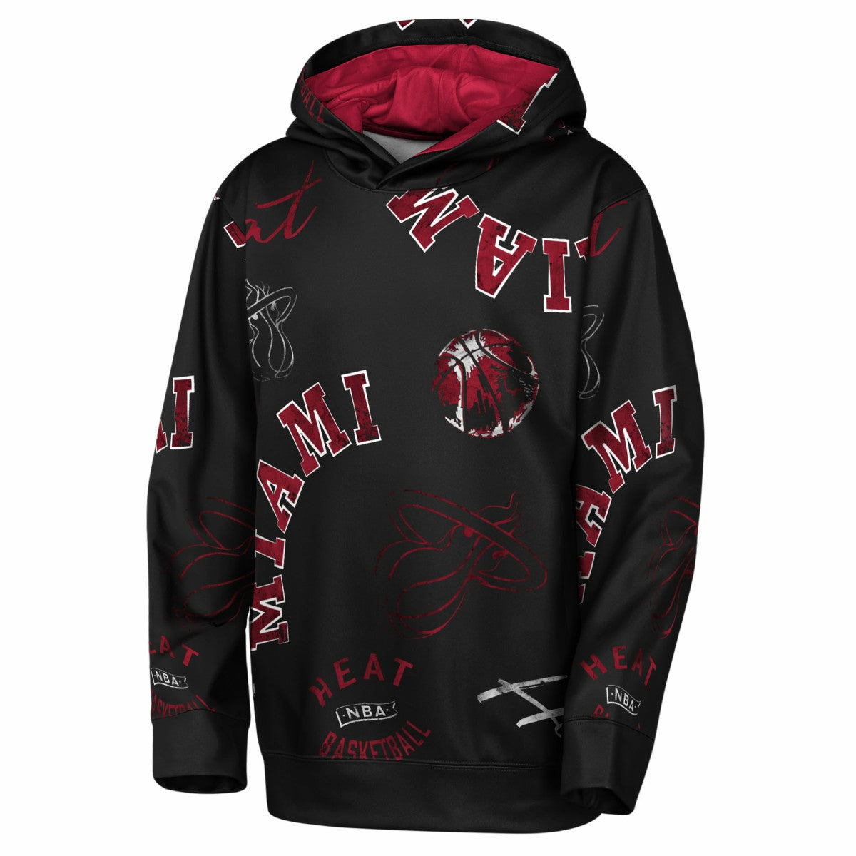 Black Miami Heat Outerstuff Youth Moving Violation Hoodie | NBA