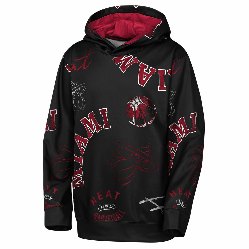 Black Miami Heat Outerstuff Youth Moving Violation Hoodie | NBA