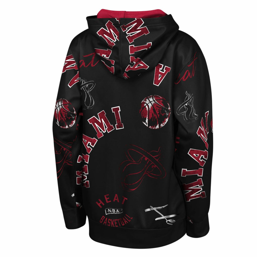 Black Miami Heat Outerstuff Youth Moving Violation Hoodie | NBA