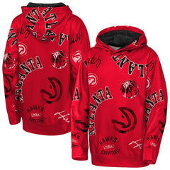 Red Atlanta Hawks Outerstuff Youth Moving Violation Hoodie | NBA