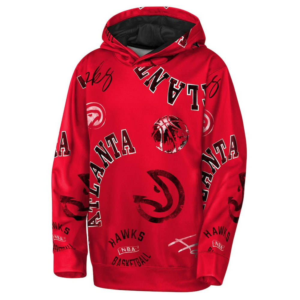Red Atlanta Hawks Outerstuff Youth Moving Violation Hoodie | NBA