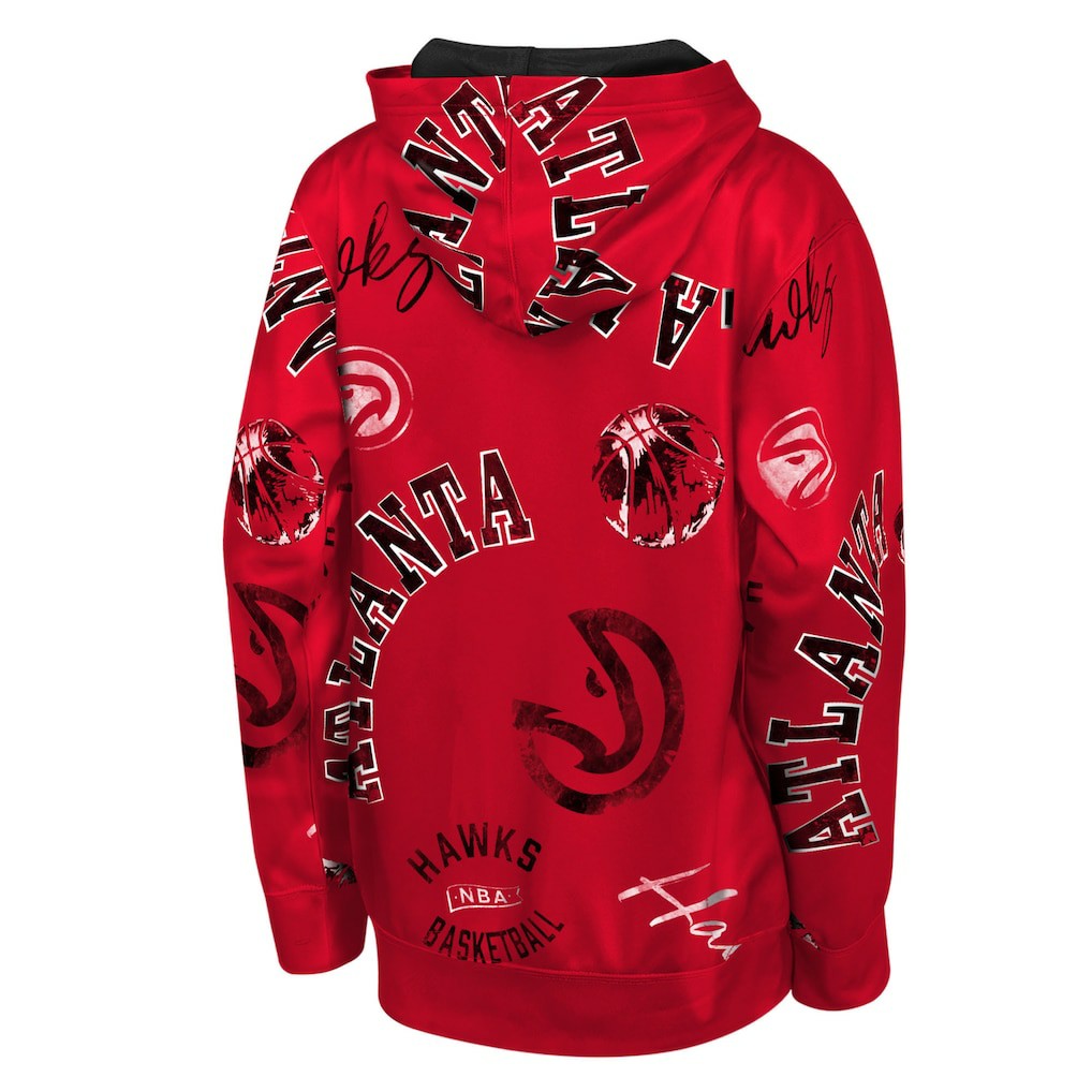 Red Atlanta Hawks Outerstuff Youth Moving Violation Hoodie | NBA