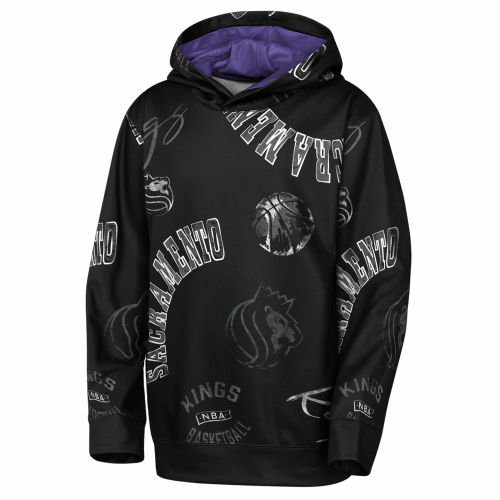 Black Sacramento Kings Outerstuff Youth Moving Violation Hoodie | NBA