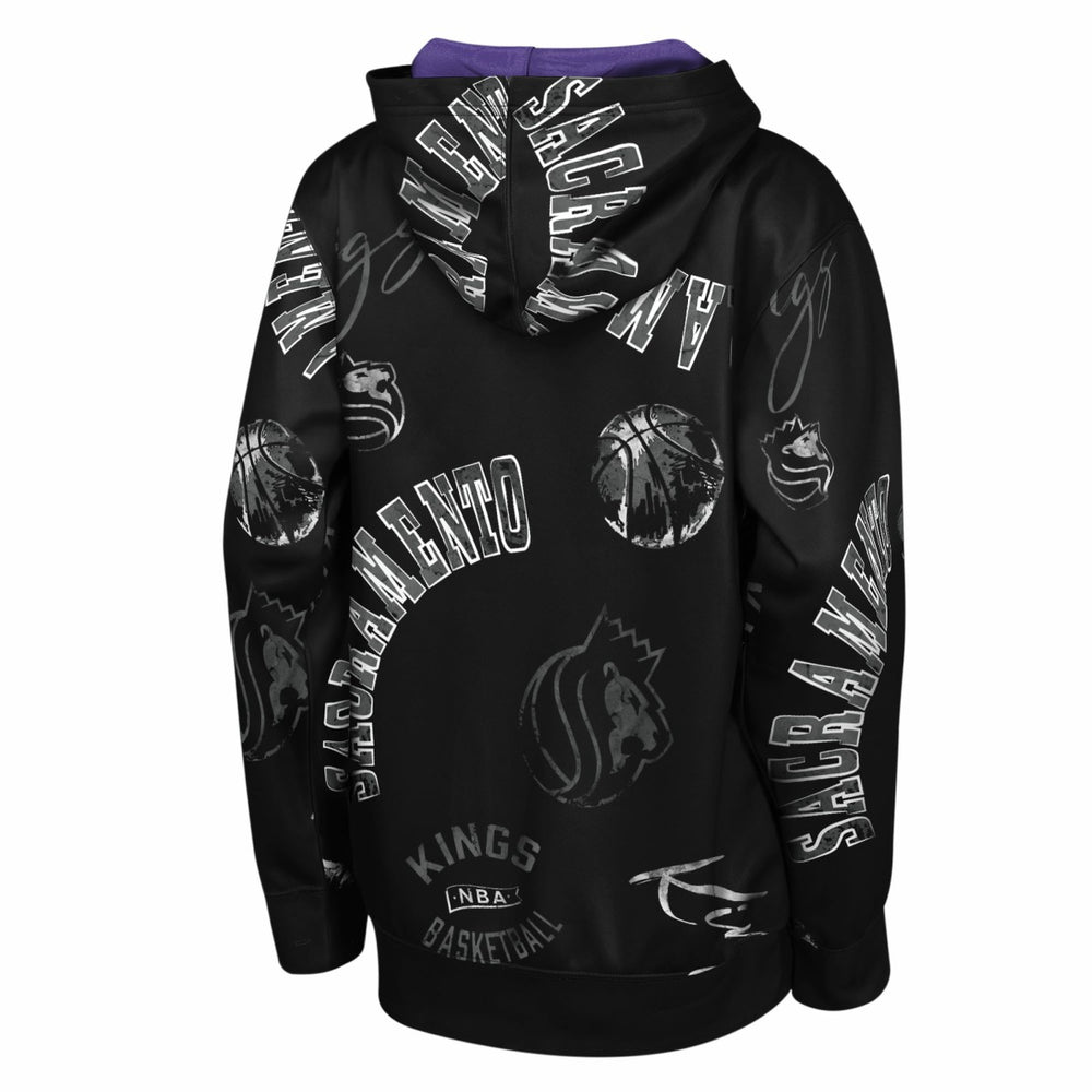 Black Sacramento Kings Outerstuff Youth Moving Violation Hoodie | NBA
