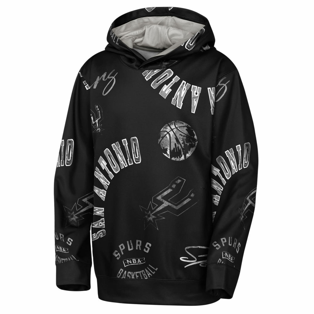 Black San Antonio Spurs Outerstuff Youth Moving Violation Hoodie | NBA