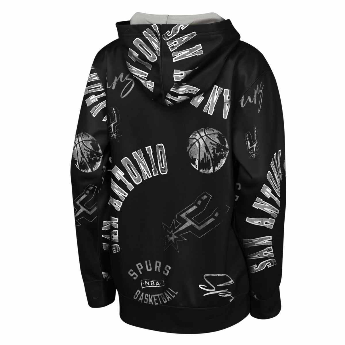 Black San Antonio Spurs Outerstuff Youth Moving Violation Hoodie | NBA