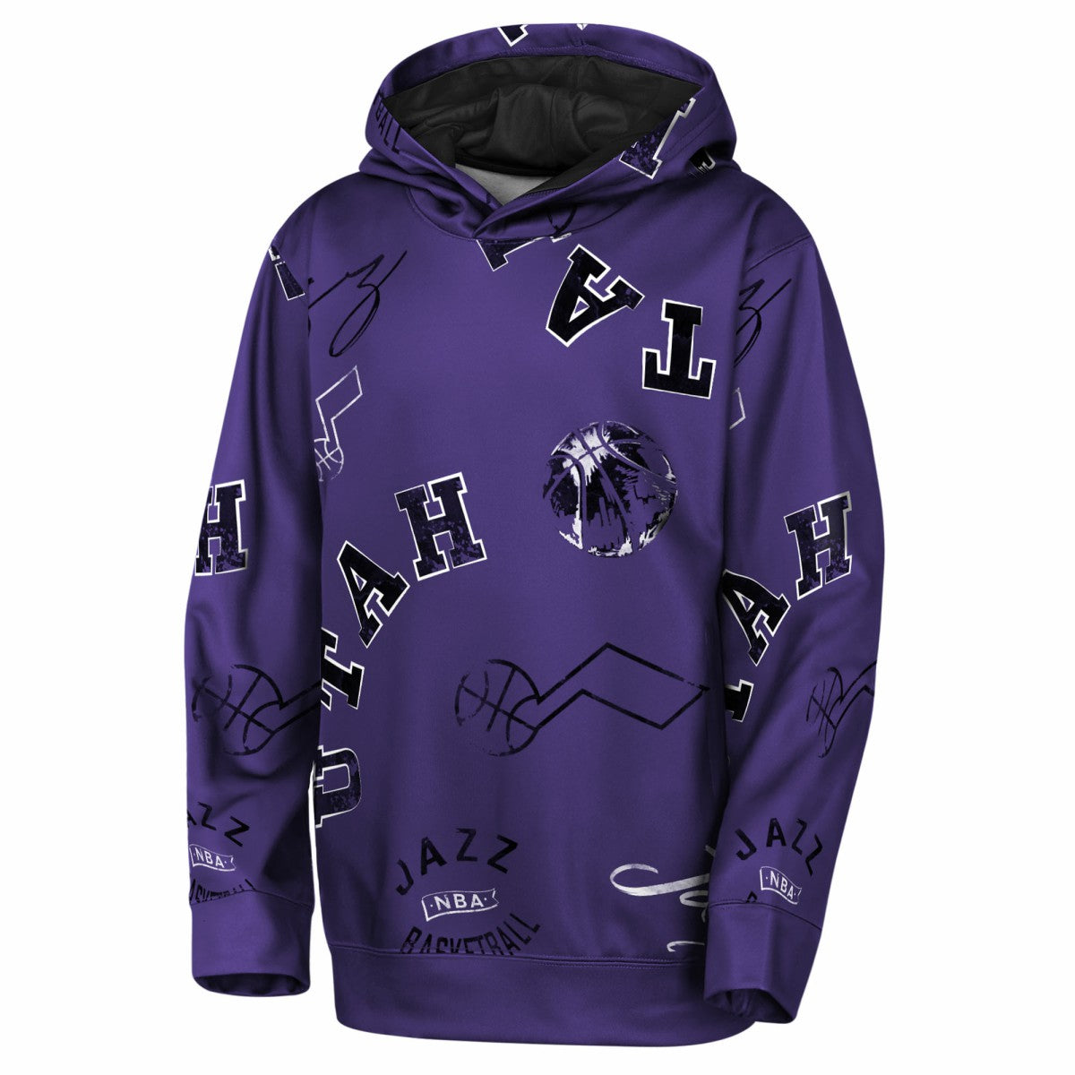 Purple Utah Jazz Outerstuff Youth Moving Violation Hoodie | NBA