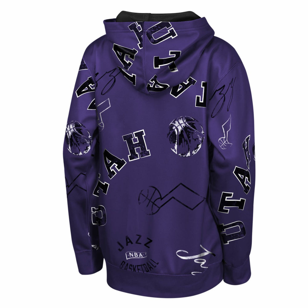 Purple Utah Jazz Outerstuff Youth Moving Violation Hoodie | NBA
