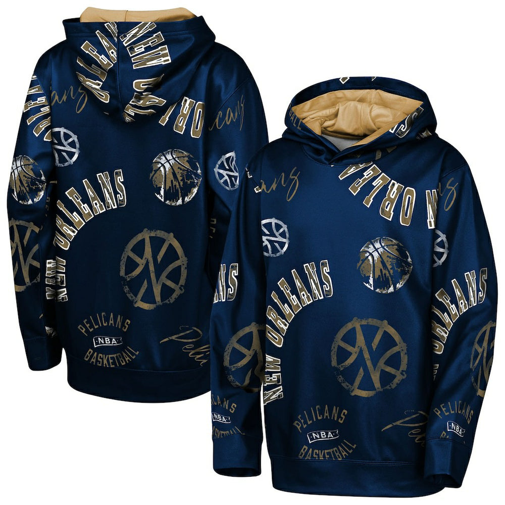 Navy New Orleans Pelicans Outerstuff Youth Moving Violation Hoodie | NBA