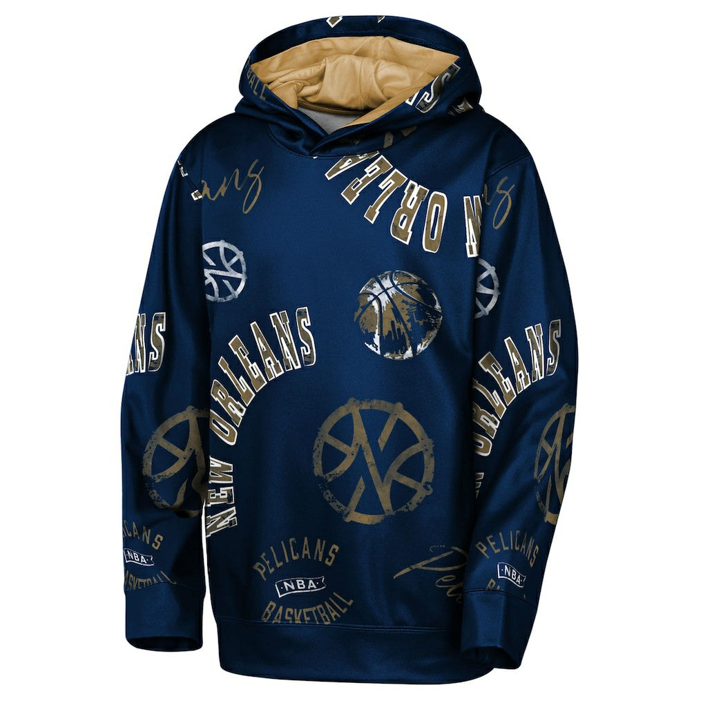 Navy New Orleans Pelicans Outerstuff Youth Moving Violation Hoodie | NBA