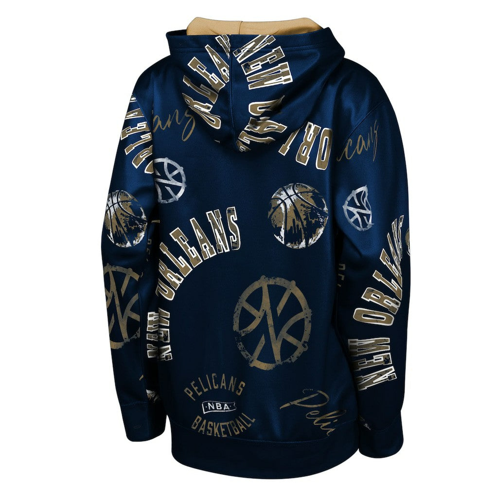 Navy New Orleans Pelicans Outerstuff Youth Moving Violation Hoodie | NBA