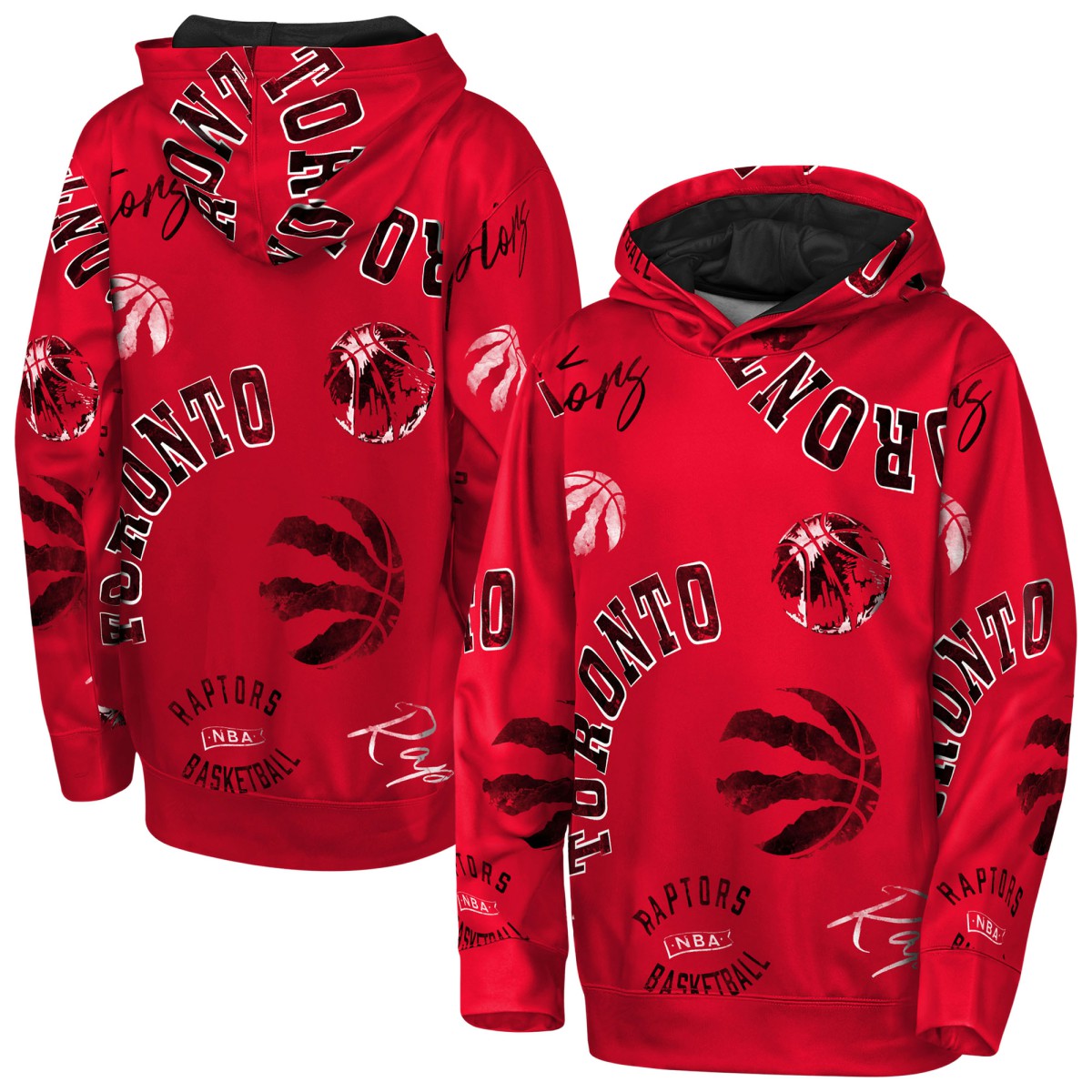 Red Toronto Raptors Outerstuff Youth Moving Violation Hoodie | NBA