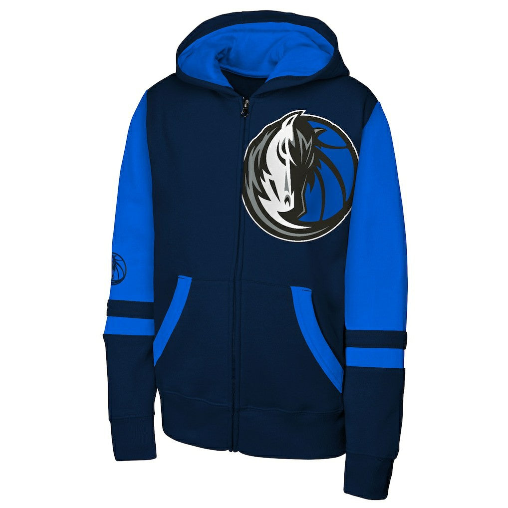 Navy Dallas Mavericks Outerstuff Youth Straight to the League Full-Zip Hoodie sale | NBA