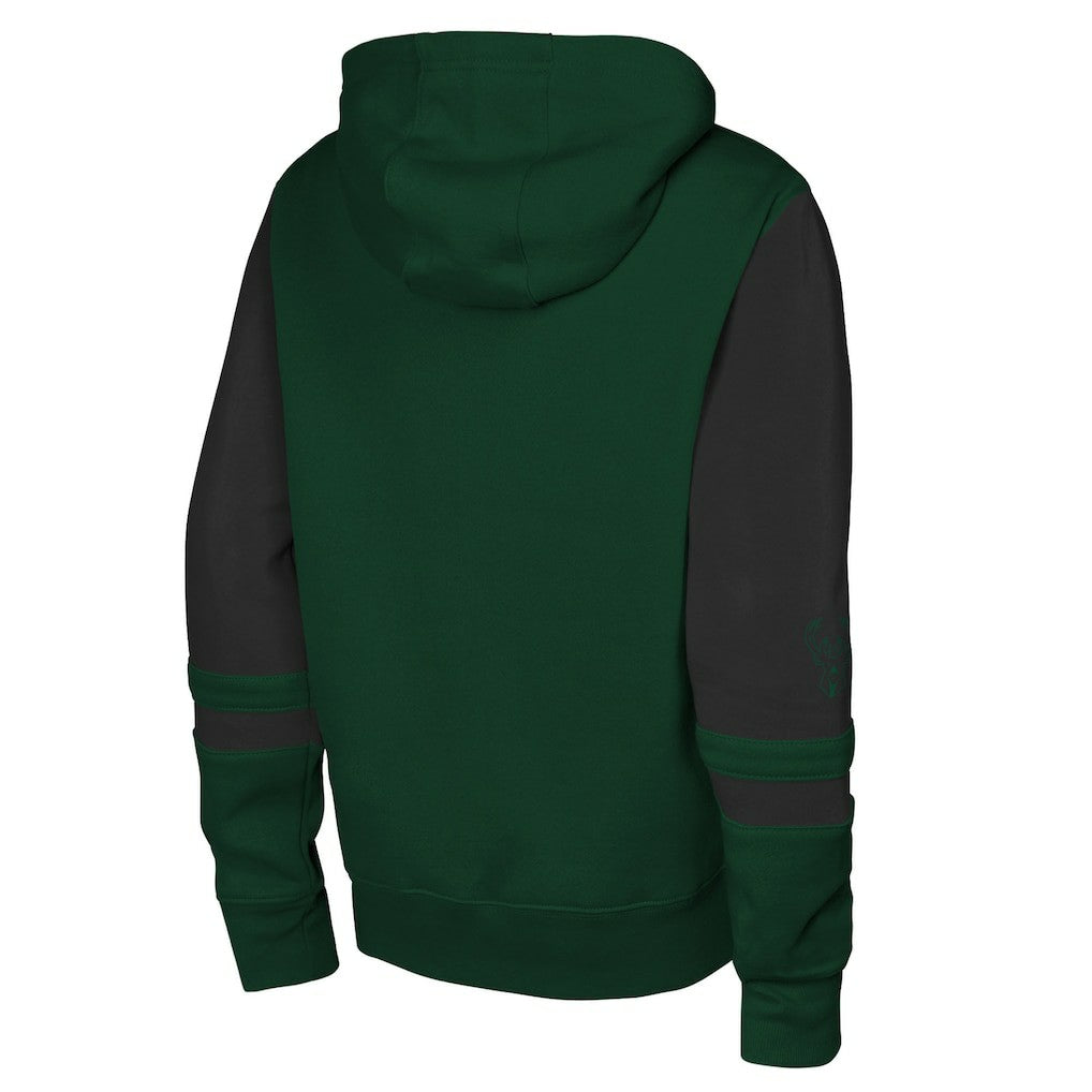 Hunter Green Milwaukee Bucks Outerstuff Youth Straight to the League Full-Zip Hoodie | NBA