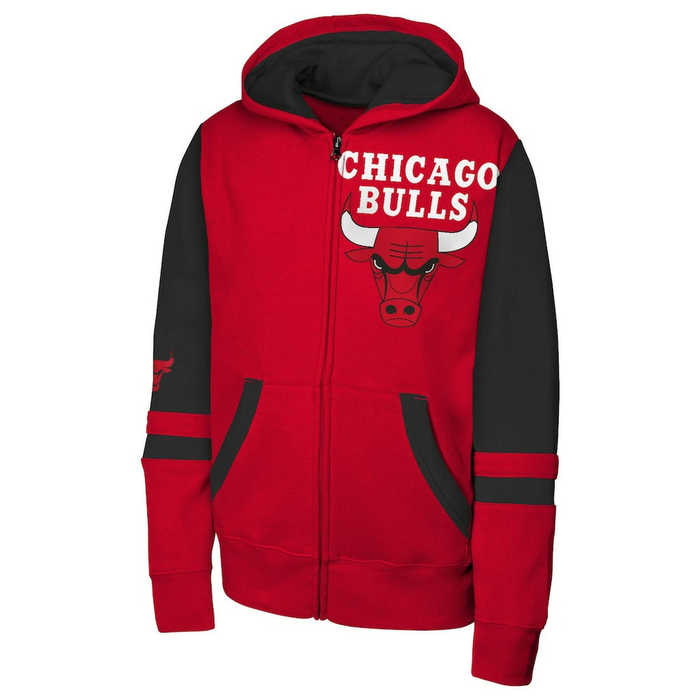 Red Chicago Bulls Outerstuff Youth Straight to the League Full-Zip Hoodie | NBA