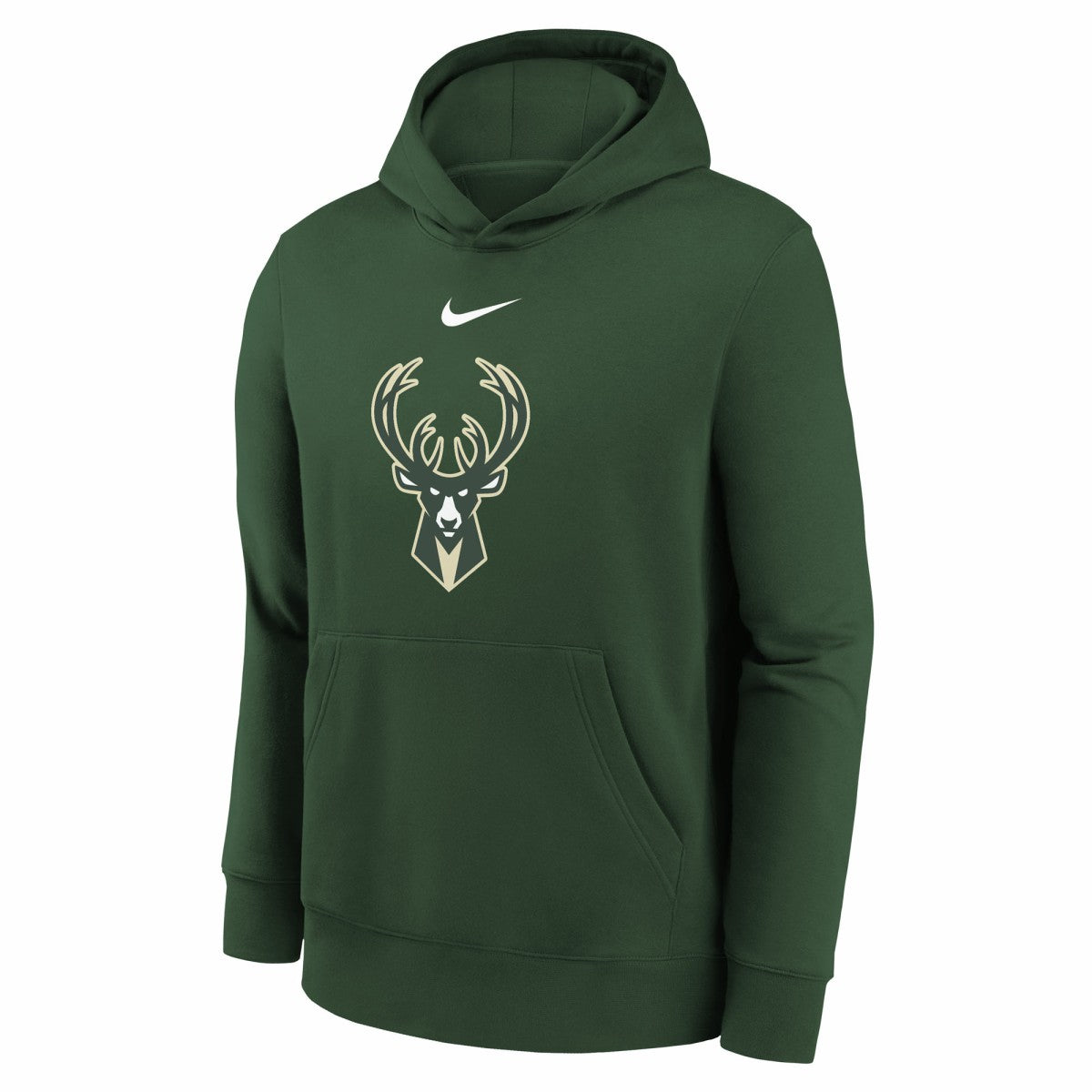 Hunter Green Milwaukee Bucks Youth 2025/26 Club Fleece Hoodie | NBA