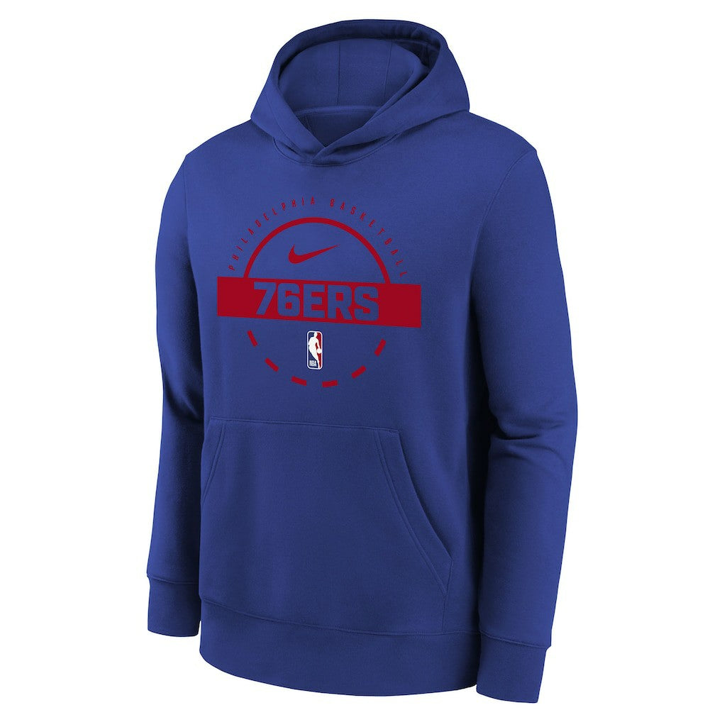 Royal Philadelphia 76ers Youth 2025/26 Club Fleece Practice Hoodie | NBA