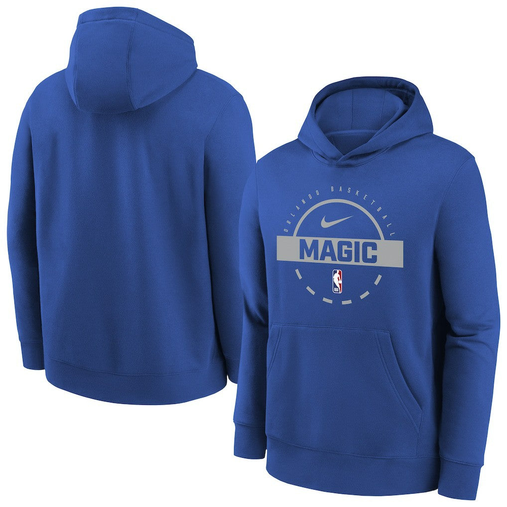 Blue Orlando Magic Youth 2025/26 Club Fleece Practice Hoodie | NBA