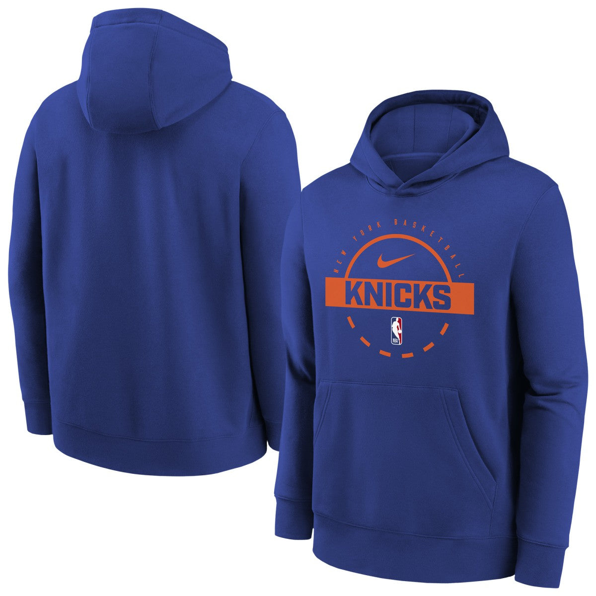 Blue New York Knicks Youth 2025/26 Club Fleece Practice Hoodie | NBA