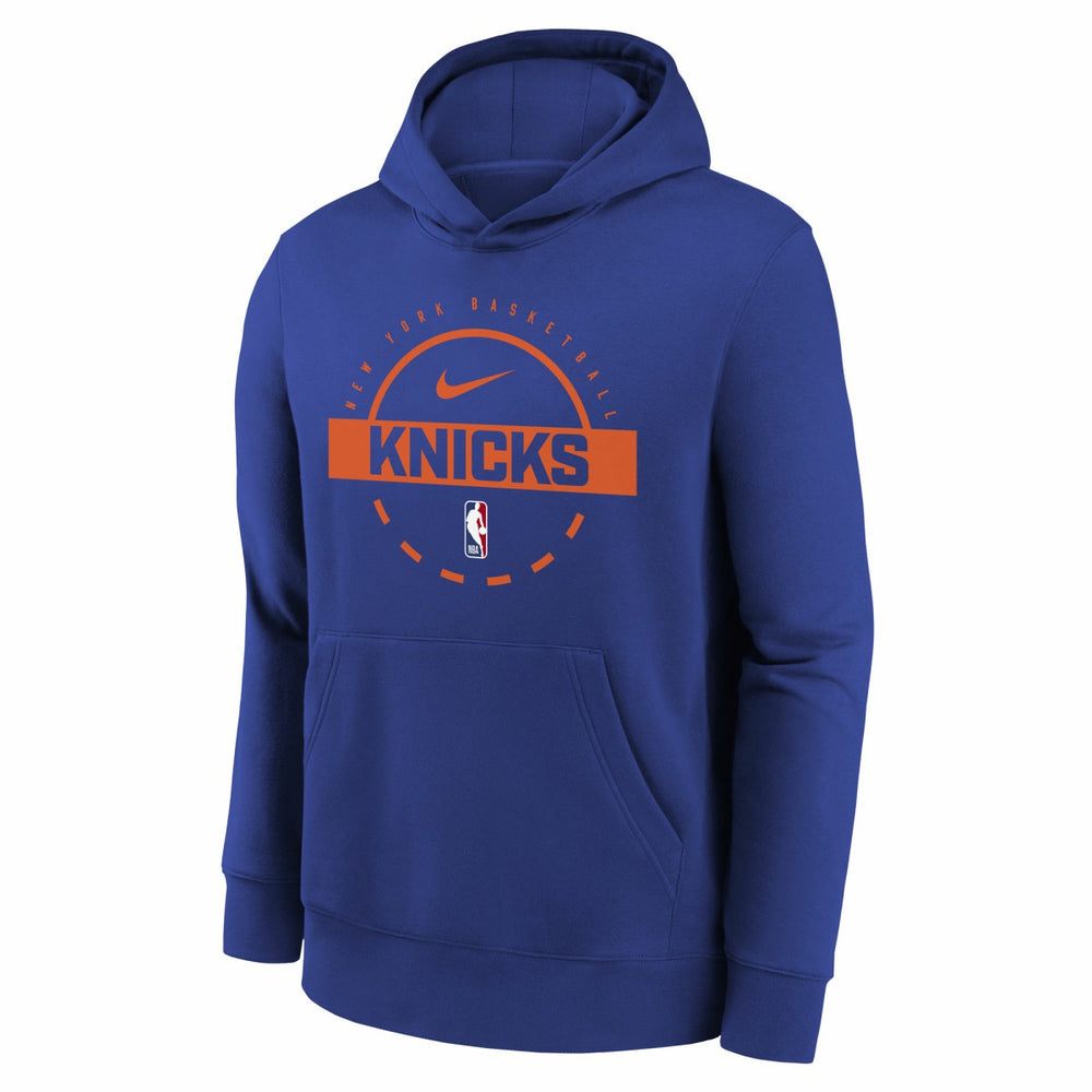 Blue New York Knicks Youth 2025/26 Club Fleece Practice Hoodie | NBA