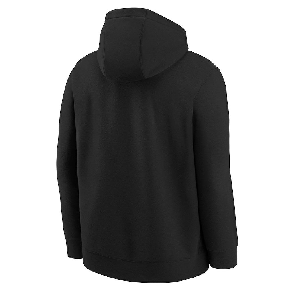 Black Brooklyn Nets Youth 2025/26 Club Fleece Practice Hoodie | NBA
