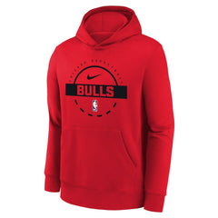 Red Chicago Bulls Youth 2025/26 Club Fleece Practice Hoodie | NBA