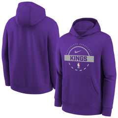 Purple Sacramento Kings Youth 2025/26 Club Fleece Practice Hoodie | NBA