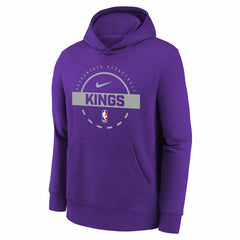 Purple Sacramento Kings Youth 2025/26 Club Fleece Practice Hoodie | NBA