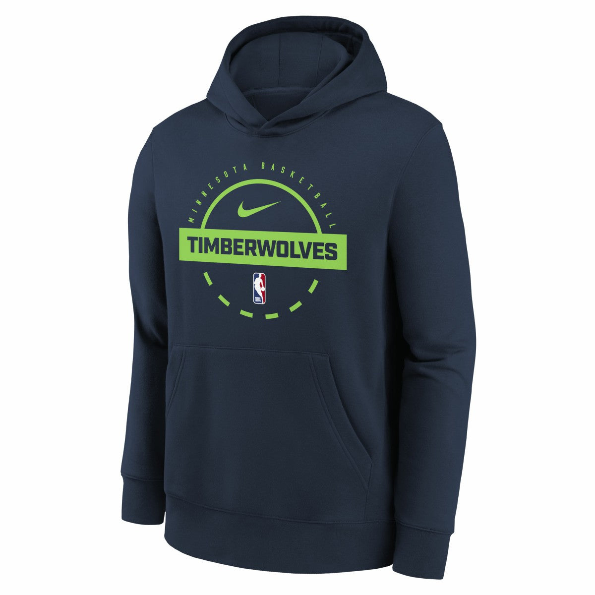 Navy Minnesota Timberwolves Youth 2025/26 Club Fleece Practice Hoodie | NBA