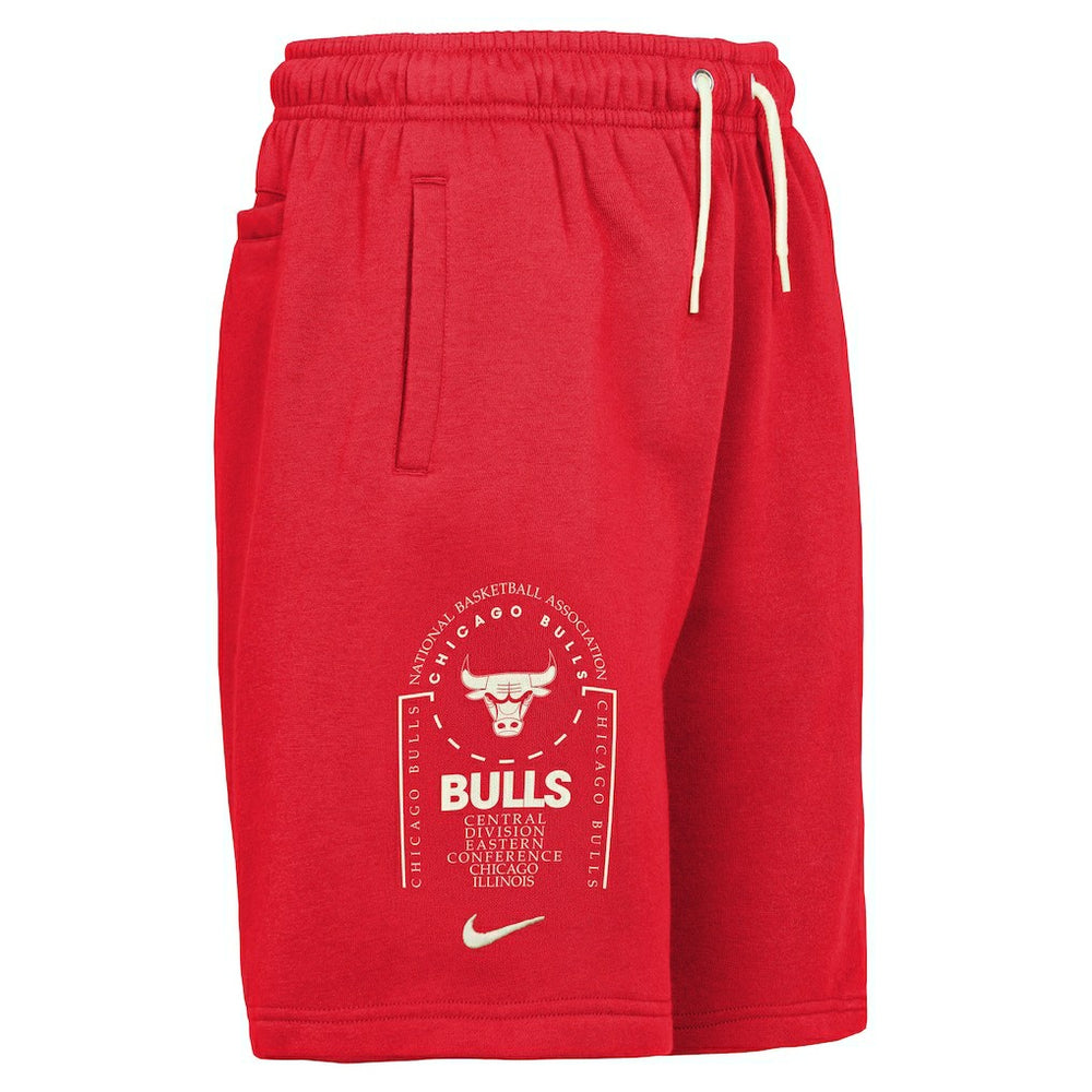 Red Chicago Bulls Youth Courtside Club Fleece Shorts | NBA