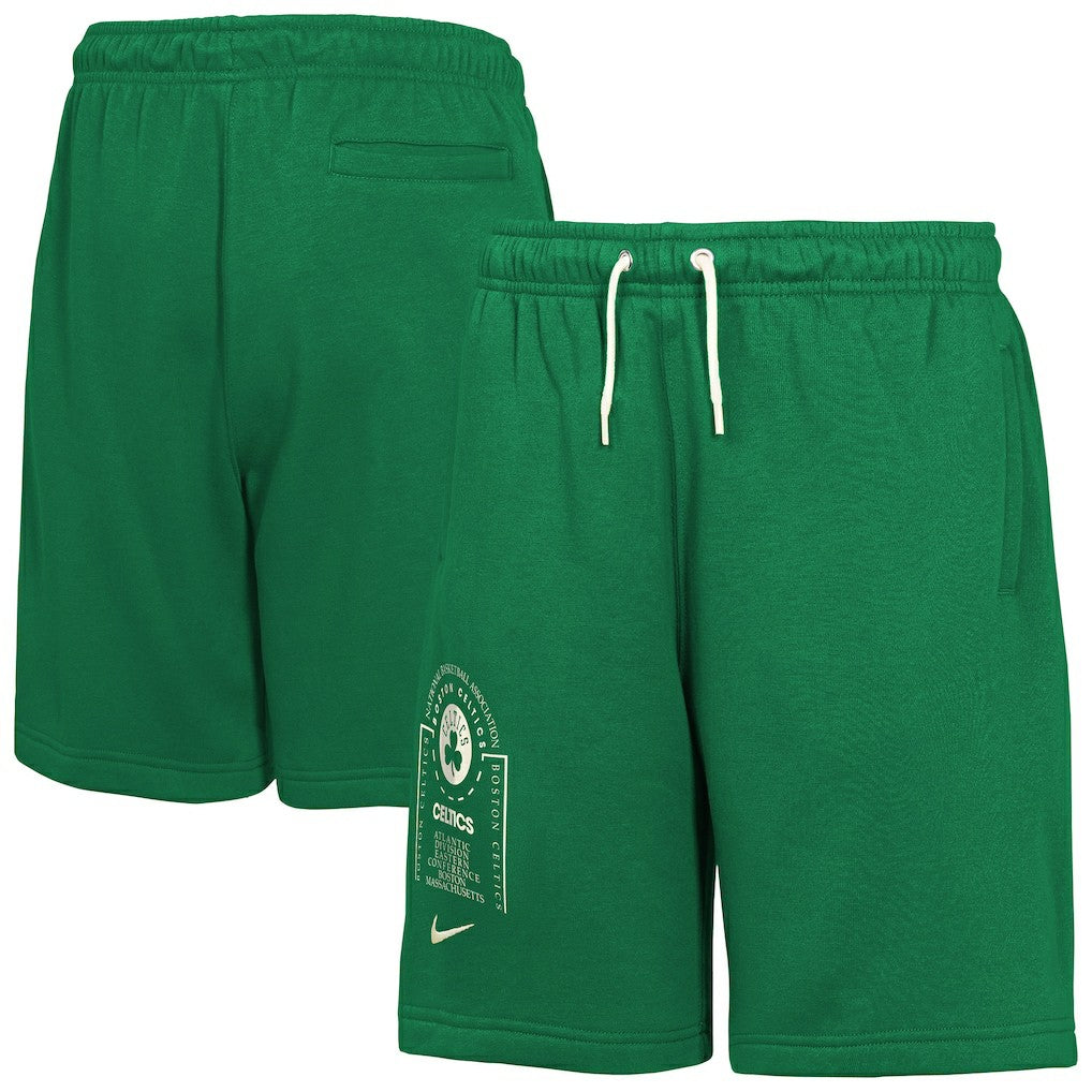 Kelly Green Boston Celtics Youth Courtside Club Fleece Shorts | NBA