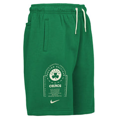 Kelly Green Boston Celtics Youth Courtside Club Fleece Shorts | NBA