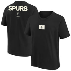 Black San Antonio Spurs Jordan Brand Youth Courtside Statement 85 T-Shirt | NBA