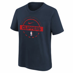 Navy LA Clippers Youth Practice T-Shirt | NBA