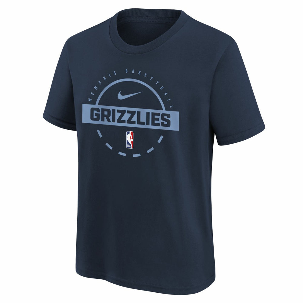 Navy Memphis Grizzlies Youth Practice T-Shirt | NBA