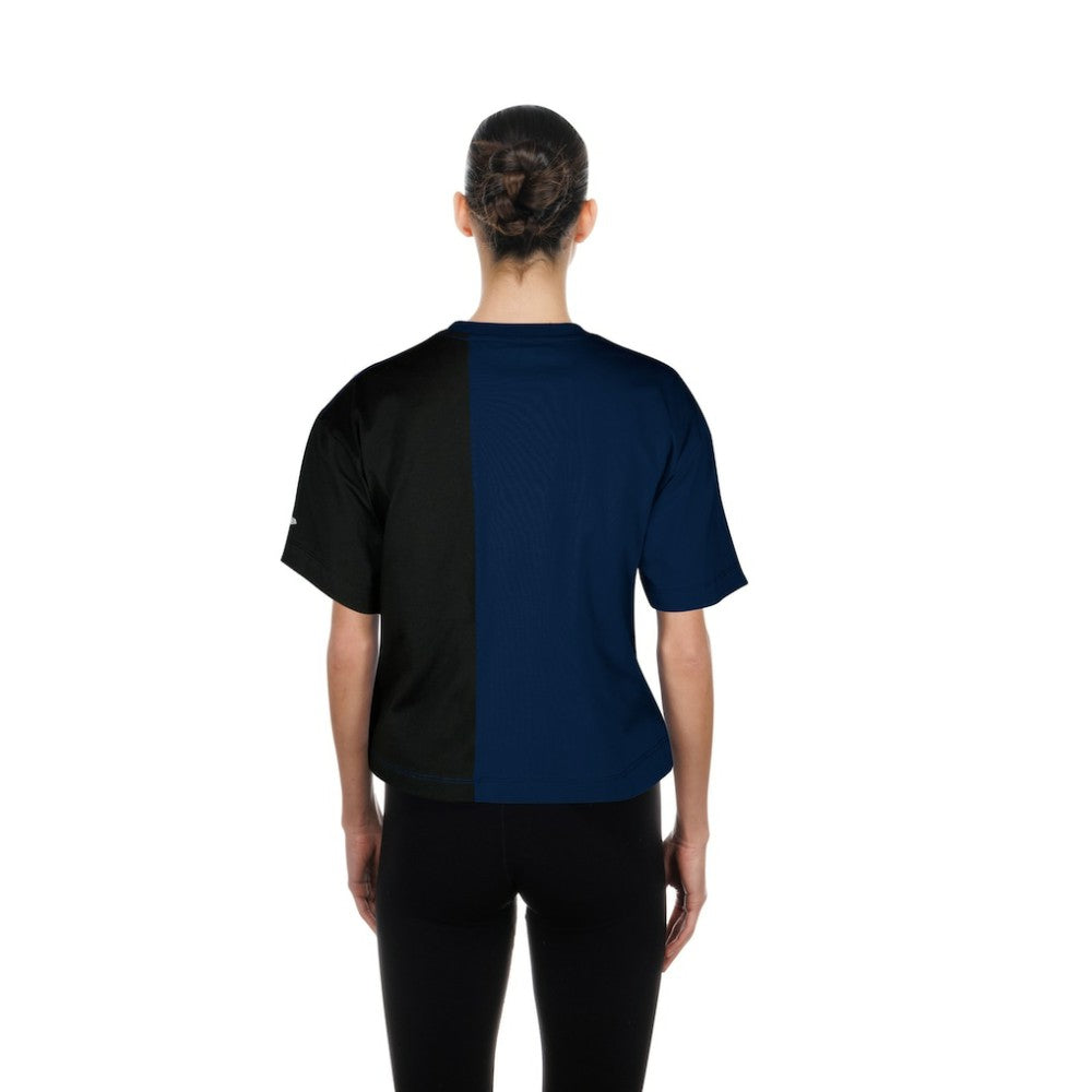 Houston Astros New Era Women's Upcycled Colorblocked Boxy Cropped T-Shirt - MLB T-shirts