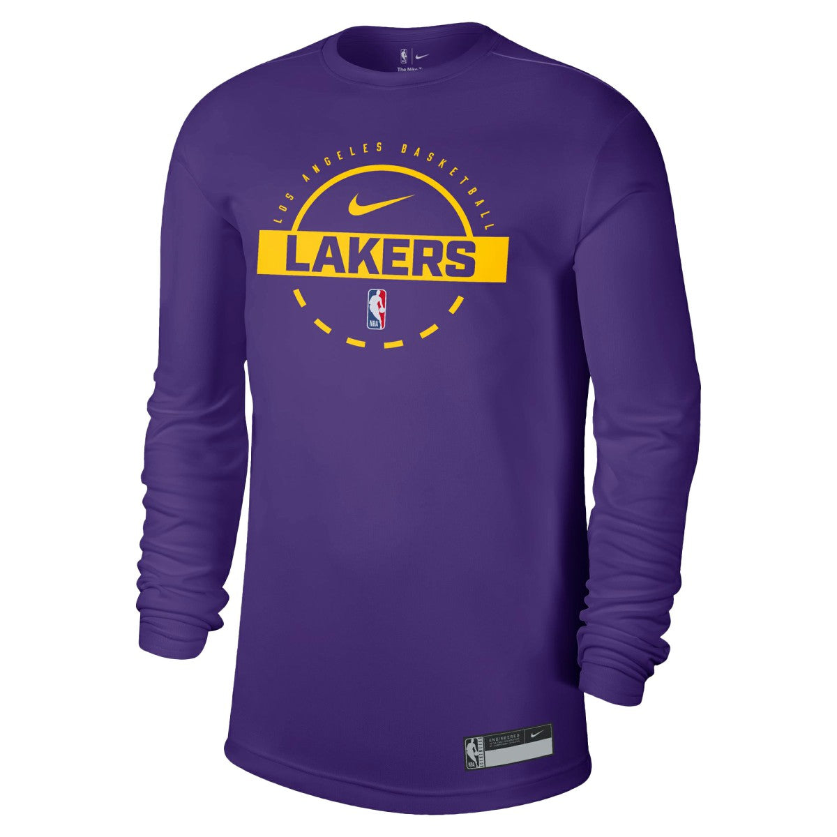 Purple Los Angeles Lakers 2025/26 On-Court Flare Dri-FIT Practice Long Sleeve Tri-Blend T-Shirt | NBA